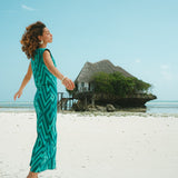 VESTIDO CHEVRON MENTA