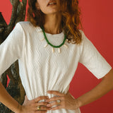 VESTIDO FOIL BLANCO