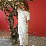VESTIDO FOIL BLANCO