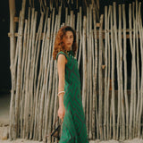 VESTIDO CHEVRON BOSQUE
