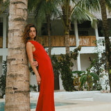 VESTIDO CROCHET ROJO