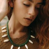 VESTIDO CROCHET CANELA