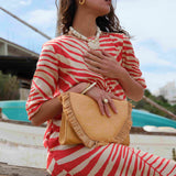 VESTIDO HOJA CORAL