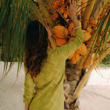 SULFUR ZIG ZAG DRESS