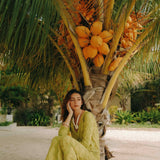 SULFUR ZIG ZAG DRESS