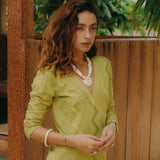 SULFUR ZIG ZAG DRESS