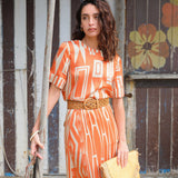 FALDA TRIBAL NARANJA