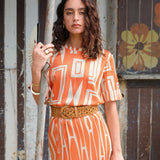 FALDA TRIBAL NARANJA