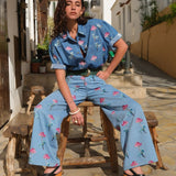 PANTALÓN DENIM FLORES