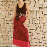 FALDA SEDA ROSA