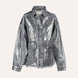 CAZADORA SILVER BUTTERFLIES