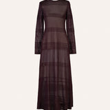VESTIDO RAYAS CIRUELA