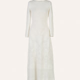 VESTIDO JACQUARD ECRU