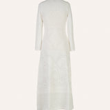 VESTIDO JACQUARD ECRU