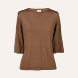 TOP CUELLO CAJA CANELA