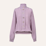 RIBBER SWEATER PINK