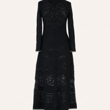VESTIDO JACQUARD NEGRO
