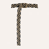 CINTURÓN BOLITAS ZZ BLANCO Y NEGRO