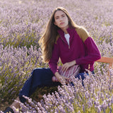 ZIP-NECK SWEATER FUCHSIA