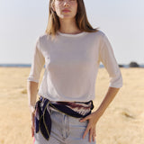 TOP CUELLO CAJA IVORY