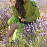 JERSEY FLOR LENTEJUELA VERDE