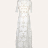 WHITE TULIP DRESS