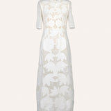 WHITE TULIP DRESS