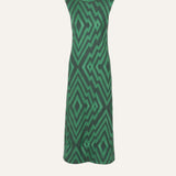 VESTIDO CHEVRON BOSQUE