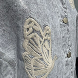 CAZADORA SILVER BUTTERFLIES