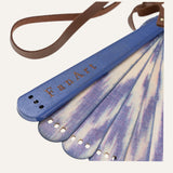 ABANICO IKAT AZUL