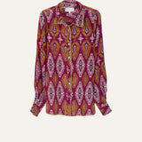 BLUSA SEDA IKAT ROSE