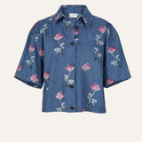 CAMISA DENIM FLORES