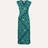 VESTIDO CHEVRON MENTA