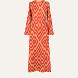 VESTIDO CHEVRON MIEL