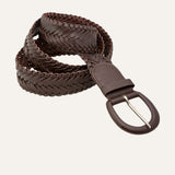 CINTURÓN TRENZA CHOCOLATE