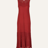 VESTIDO CROCHET ROJO