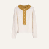 JERSEY CUELLO DORADO BLANCO