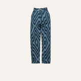 PANTALÓN DENIM CHEVRON VERDE