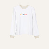 WHITE LOGO SWEATSHIRT